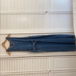 Gently used wide leg overalls